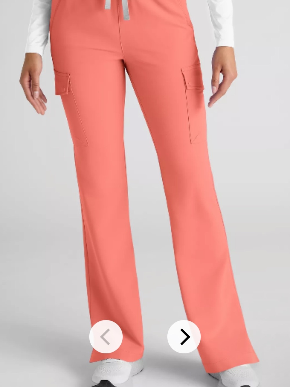 Women's Coral Cargo Scrub Pants